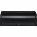 Brabantia Roll Top Chlebník 16L matná čierna / nerez oceľ / 17.3 x 44.5 x 26.2 (33 34 60)