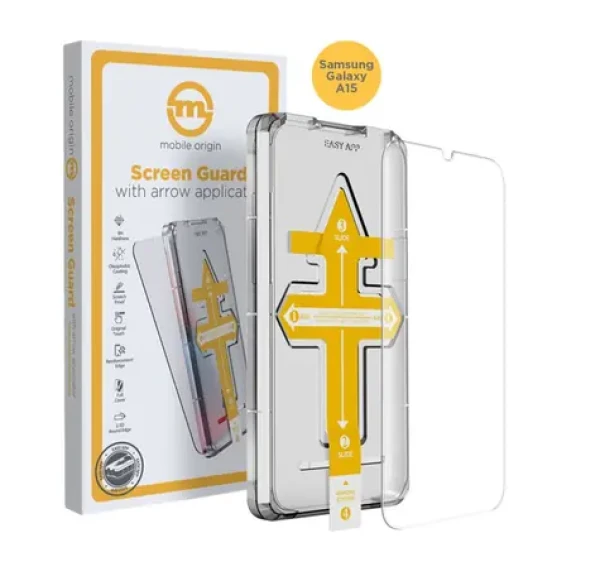 Mobile Origin Screen Guard with arrow applicator ochranné sklo pre Samsung Galaxy A15 s aplikátorom (SGZ-GA15)