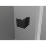 MEXEN/S - Lunar-F L sprchový kút skladacie dvere pravá 90 x 80, transparent, čierna 836L-090-080-70-00-P