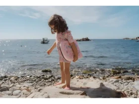 Little Dutch Dreamy Mermaid veľ. 98/104 / Plavky krátky rukáv / 82% recyklovaný polyester, 18% elastan (CL26030216LD)