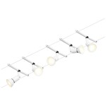 Paulmann 94458 kompletný systém lankových svietidiel GU5.3 biela (matná), chróm; 94458