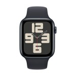 Apple Watch SE (2023) GPS + Cellular 44 mm hliníkový plášť športové náramok midnight (polnočná čierna) S/M; MRH53QF/A