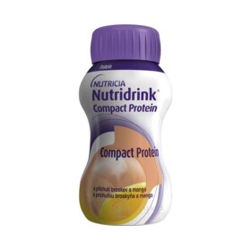 NUTRIDRINK Compact protein broskyňa a mango 24x125ml 3000 ml - NUTRIDRINK COMPACT PROTEIN s príchuťou broskyňa a mango 24 x 125 ml