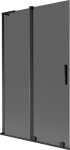 MEXEN/S - Velar L dvojkrídlová posuvná vaňová zástena 110 x 150, grafit, čierna 896-110-003-41-70