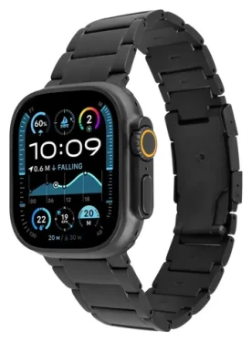 FIXED Titanium Strap čierna / Remienok / Apple Watch 44/45/46/49 mm / Titan / PVD úprava (FIXTST-434-BK)