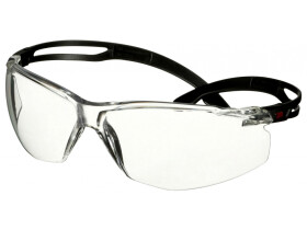 Ochranné okuliare 3M SF501AF-BLK SecureFit 500 Scotchgard, číre, Žltá (93287)