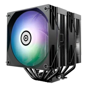 Enermax ETS-TD60 Digital ARGB čierna/biela / Chladič CPU / 2× 120 mm / 250 W TDP / ARGB / Intel+ AMD (ETS-TD60D-ARGB)