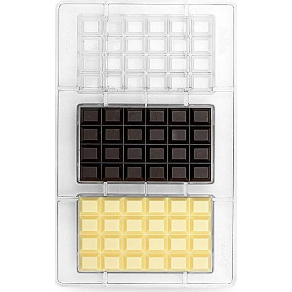 Polykarbonátová forma na čokoládu tabuľka čokolády - Decora - Decora