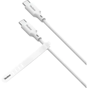 YENKEE YCU C115 WH SILIC Kábel USB-C (M) - USB-C (M) 1.5m biela / 60W (8590669357000)