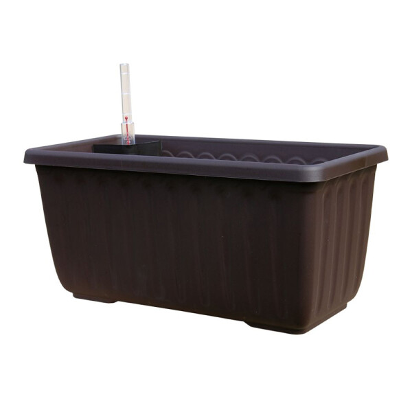 Plastia Samozavlažovací truhlík Siesta LUX čokoláda 40 cm