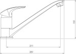 NOVASERVIS - Drezová batéria Metalia 57 chróm 57091,0