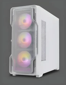 Nanoxia DS-9 ARGB Airflow biela / PC skriňa / Midi Tower / Tvrdené sklo / USB-C / ARGB podsvietenie (DS-9ARGB-W)