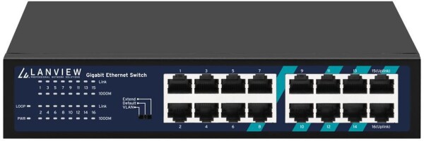 Lanview Lanview LVN-1U-16PORT-1G bez kategorii
