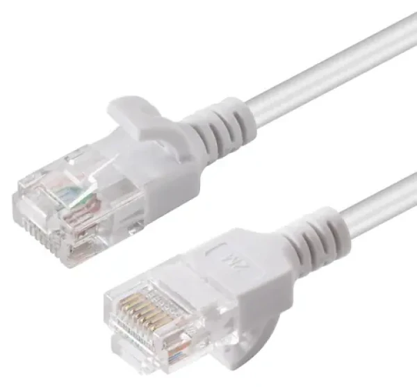 MicroConnect CAT6 U/UTP SLIM 1m biela / PVC (V-UTP601W-SLIM)