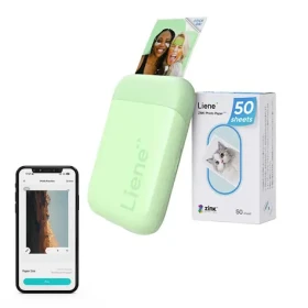 Liene Pearl zelená / Mobilná fototlačiareň / technológia Zink / formát 2x3" / Bluetooth 5.0 (KW001-65024)