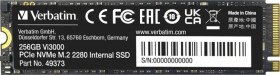 Verbatim Vi3000 256GB M.2 2280 PCI-E x4 Gen4 NVMe (49373)