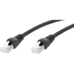 Telegärtner 100008267 RJ45 sieťové káble, prepojovacie káble CAT 6A S/FTP 2.00 m čierna samozhášavý, s ochranou, samozhášavý, bez halogénov, UL certifikácia 1; 100008267