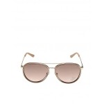 GUESS okuliare Rhinestone G Aviator Sunglasses svetlohnedé Béžová