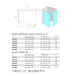 Mereo Sprchovací kút, Lima, obdĺžnik, pivotový, 90x100 cm, chróm ALU, sklo Point CK87972K