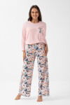 Dámske pyžamo 348 BIG J/25 ružové - Luna 3XL
