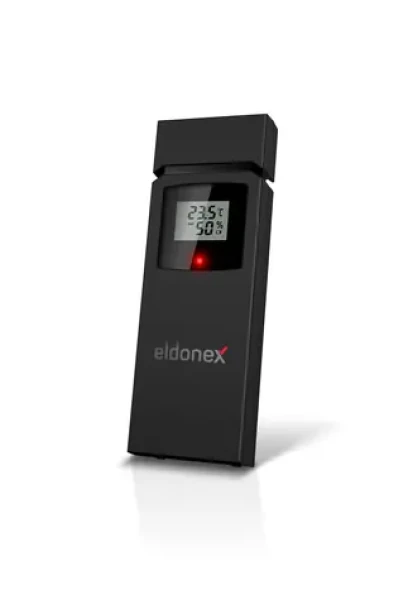 Eldonex WeatherCheck senzor čierna / vonkajší bezdrôtový senzor / meranie teploty a vlhkosti (EWS-1011-BK)
