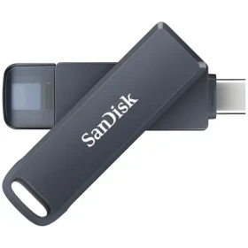 SanDisk iXpand Phone Drive 128 GB Metallic Sky / Flash Disk / USB-C (SDIXD0N-128G-GN6NE)