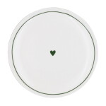 Eulenschnitt Porcelánový tanier Heart Ø 25,4 cm – green