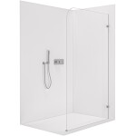CERANO - Sprchová zástena Walk-in Orbis Ľ/P - 8 mm - chróm, transparentné sklo - 80x200 CER-682234