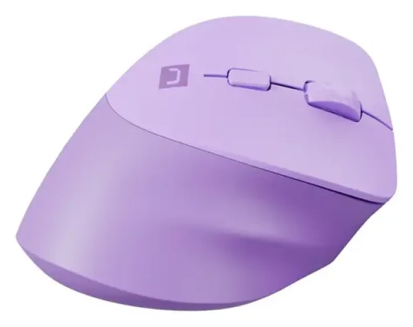 Natec Crake 2 fialová / Bezdrôtová optická myš / Vertikálna / 2 400 DPI / USB + Bluetooth / 6 tlačidiel (NMY-2258)