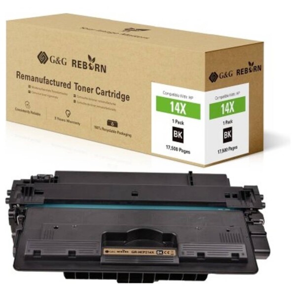 G&G Reborn remanufactured toner náhradný HP 14X čierna 17500 Seiten kompatibilná toner; 21230