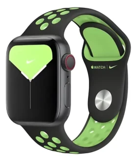 Apple Watch Nike Sport Band 38/40/41mm čierno-limetková / Športový pásik pre Apple Watch / 130-200 mm (MXQW2FE/A)