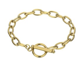 Marc Malone Pozlátený retiazkový náramok Raegan Gold Bracelet MCB23064G