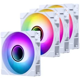 PHANTEKS M25 Gen2 PWM D-RGB 4ks biela / 120mm / 1× Standard + 3× Reverse Blade / D-RGB / Hydraulic Bearing / 4-Pin PWM (GABU-844)