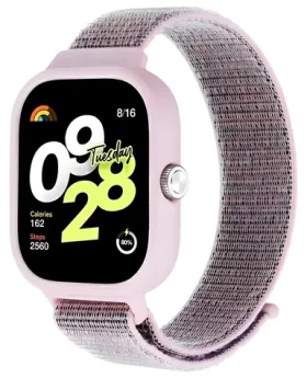 Beline Opasok Redmi Watch 4 ružová / Opasok pre chytré hodinky / nylonový / suchý zips