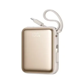 Joyroom JR-PBF27 zlatá / Powerbanka / 10000mAh / 22.5W / 1x USB-C / 1x Lightning + 1 USB-C kábel (6956116771195)