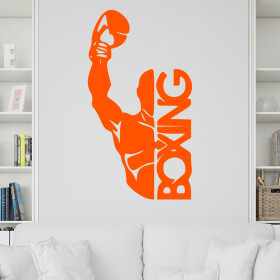 Veselá Stena Samolepka Box Farba: oranžová, Veľkosť: 100 x 55 cm