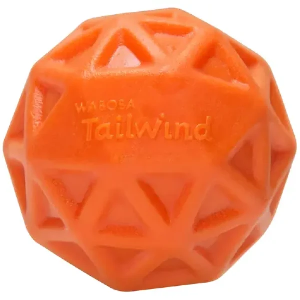 WABOBA Loptička pre psov Tailwind oranžový / O 6,5 cm / pláva na vode / textúrovaný povrch (380C06)