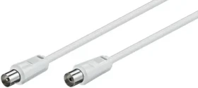 MicroConnect koaxiálny kábel MF 75 Ohm 1.5m biela (COAX015W)