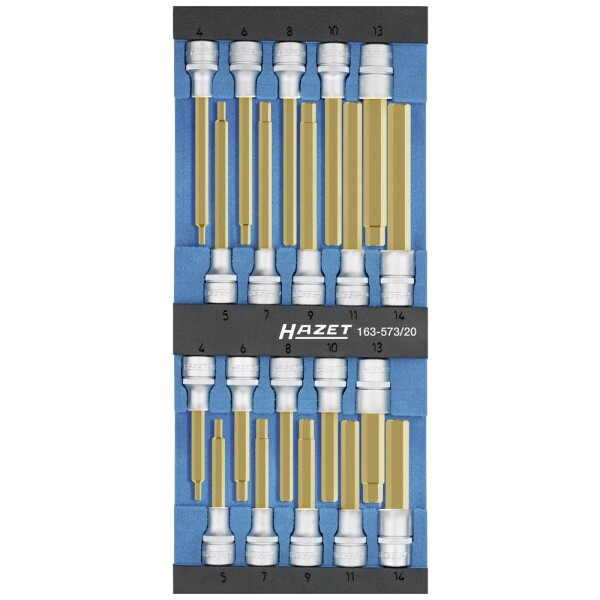 Hazet 163-573/20 sada nástavcov pre nástrčný kľúč, 1/2 (12.5 mm), 163-573/20; 163-573/20