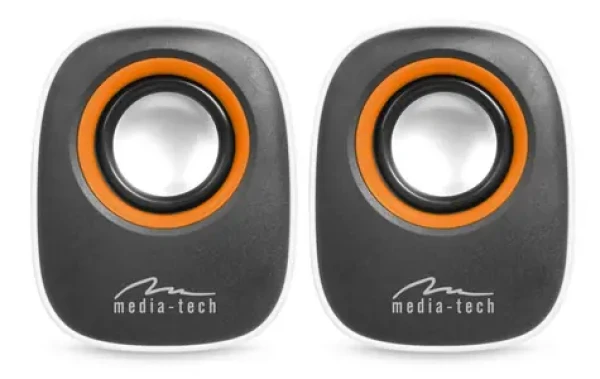 Media-Tech IBO biela / Reproduktory / 2.0 / RMS 6W / USB / 3.5mm jack (MT3137W)