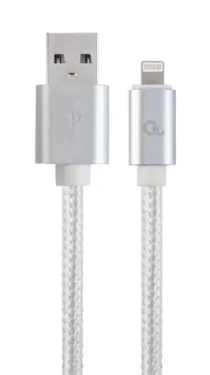Gembird CCB-MUSB2B-AMLM-6-S Lightning kábel 1.8 m strieborná (CCB-MUSB2B-AMLM-6-S)