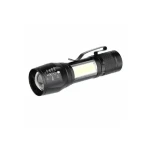 Solight LED kovové nabíjacie svietidlo čierna / 150 +60lm / Li- ION / USB-C (WL115-R)