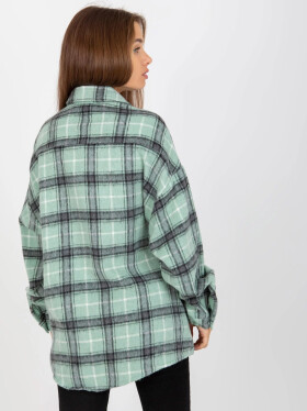 Dámske tričko DN KS 3967.92 Mint s čiernou - FPrice L světle zelená - černá