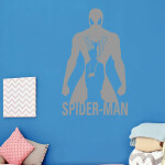 Veselá Stena Samolepka Spiderman silueta Farba: zelená, Veľkosť: 80 x 49 cm