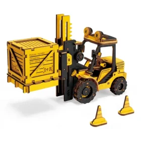 Robotime drevené 3D puzzle Vysokozdvižný vozík