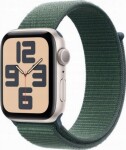 Apple Watch SE GPS + Cellular 44mm Starlight Alu Sport Loop Zelený (MXGV3QF/A)