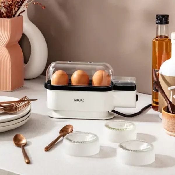 Krups EG 234115 Ovomat Trio čierna / Varič vajec / 300 W / tlačidlové ovládanie (EG234115)