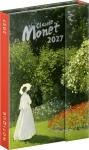 NOTIQUE Claude Monet 2027 anglicky / Týždenný magnetický diár / 11 × 16 cm