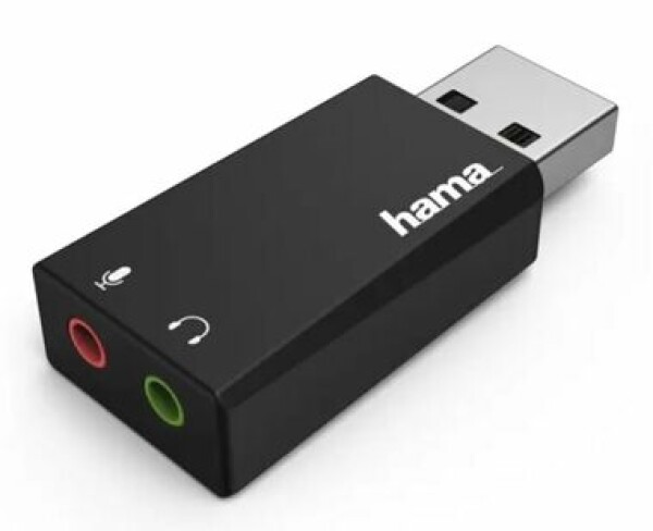 Hama USB zvuková karta 2.0 stereo / USB 2.0 / 2x 3.5 mm jack (51660)