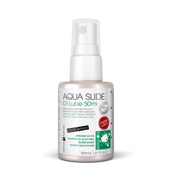 Aqua Slide Oil Lube 50ml - Lovely Lovers